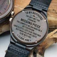 to boyfriend back carved information night light wood watch holiday birthday gift