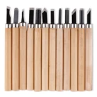 8 шт.10 шт.12 шт. Профессиональный резец для резьбы по дереву набор ручных инструментов для базовых подробных работ по Дереву Резки Прямая поставка