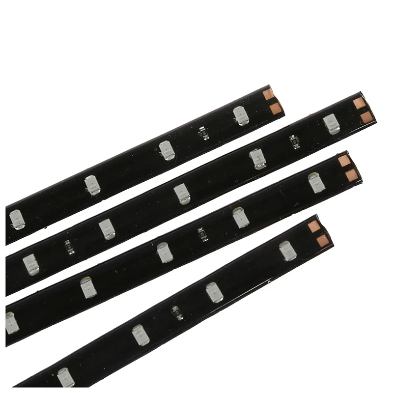 

4 x Adhesive Strips15 LED 30CM 12V Waterproof Flexible Band Red
