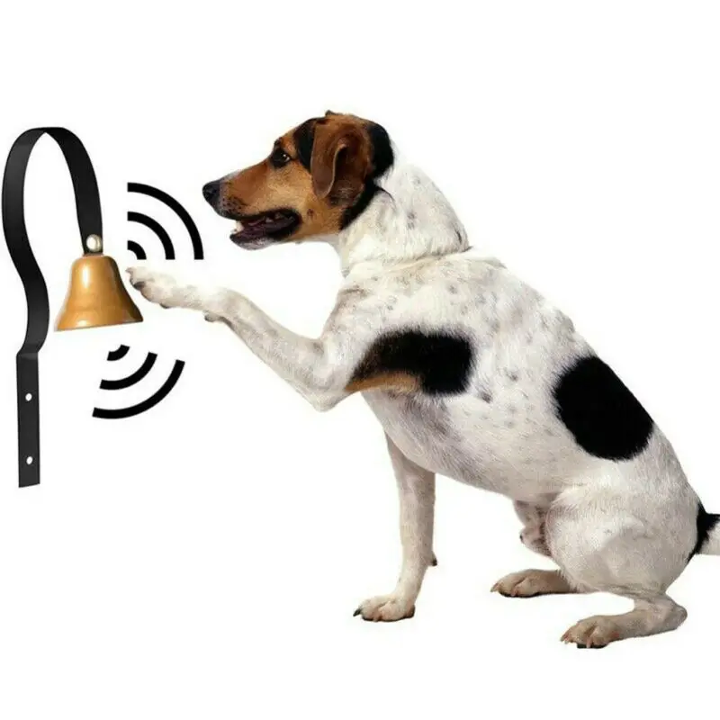 Регулируемый Колокольчик для собаки Pet дверной звонок висит латунный приучения к