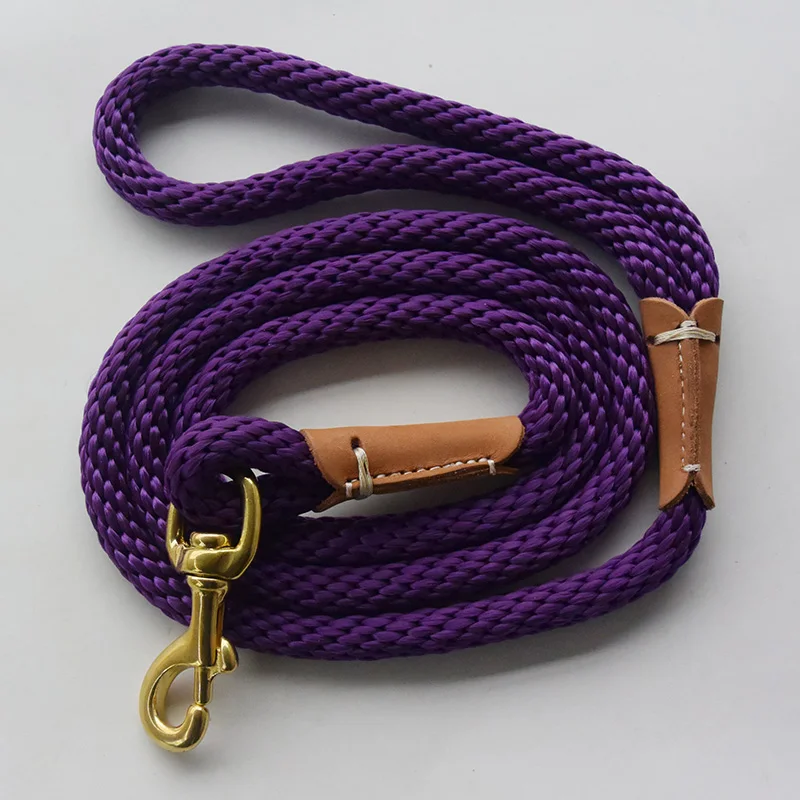 Поводок для собак ручной работы нейлоновый нескользящий поводок прогулок с
