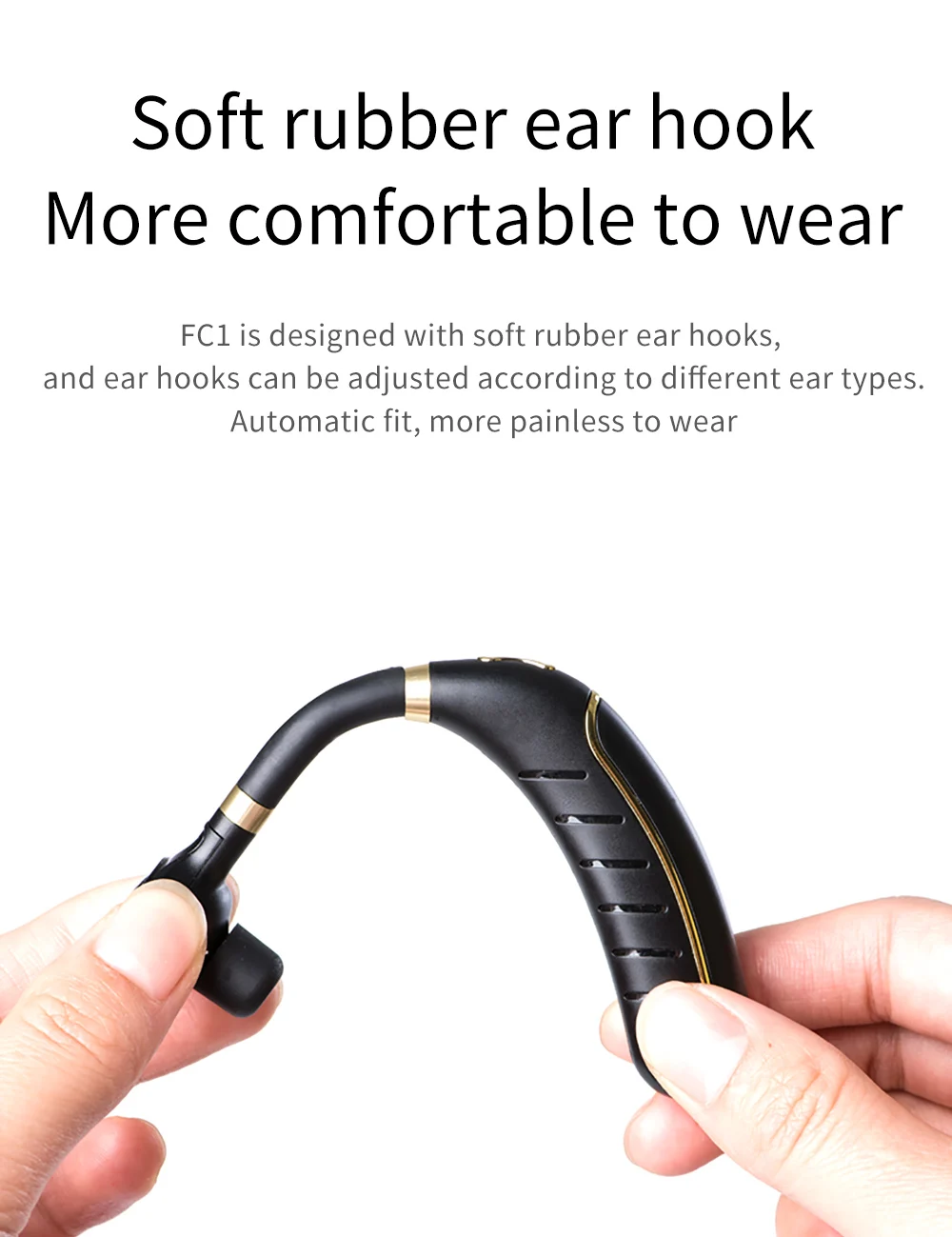 XGODY Bluetooth 5.0 Headset Mini Wireless Headphone Stereo Ear-Hook Earphone Hands-free Earbud For iPhone | Электроника