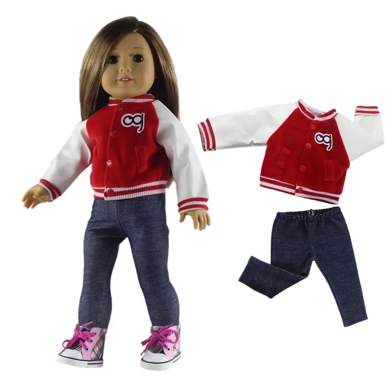 1 комплект красивой повседневной одежды Одежда для кукол 18 дюймов много стилей на