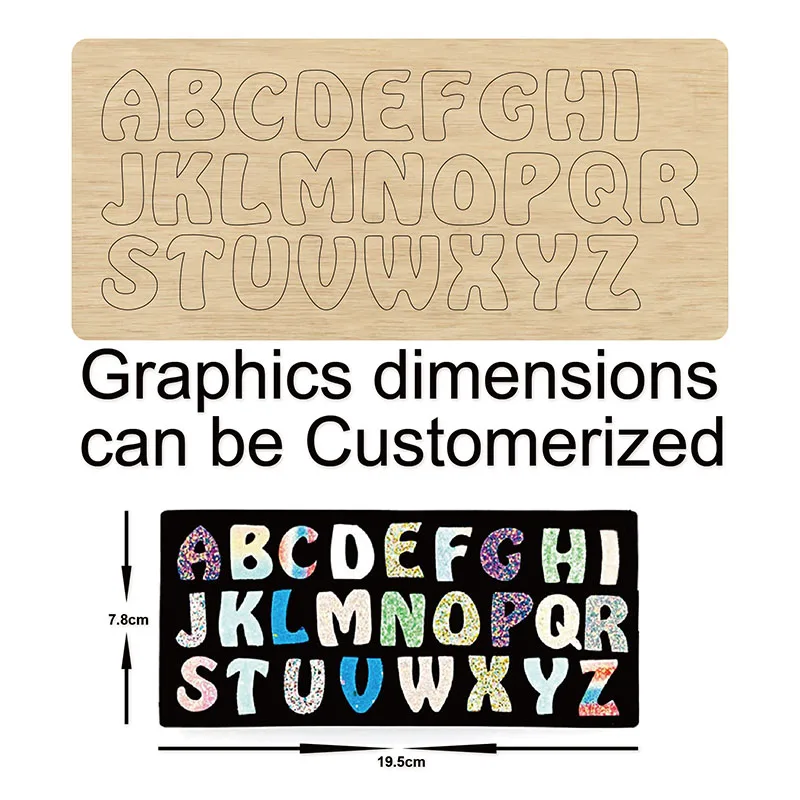 Набор из 26 букв алфавита деревянные штампы для скрапбукинга режущие совместимые