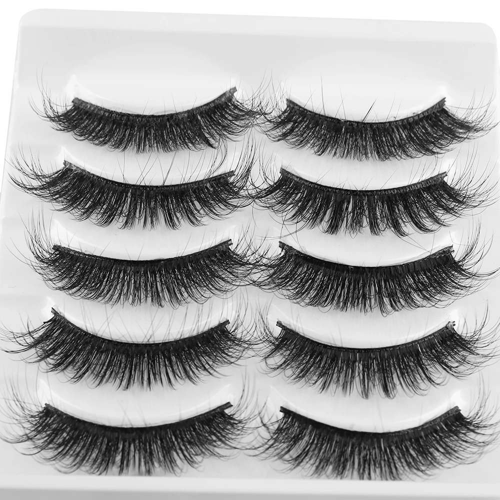 Модные Многослойные накладные ресницы натуральные 3D норковые макияж для красоты