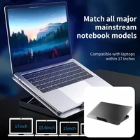 Aluminum Alloy Practical Gaming Notebook Cooler Portable Laptop Cooler Stand Powerful for Desktop