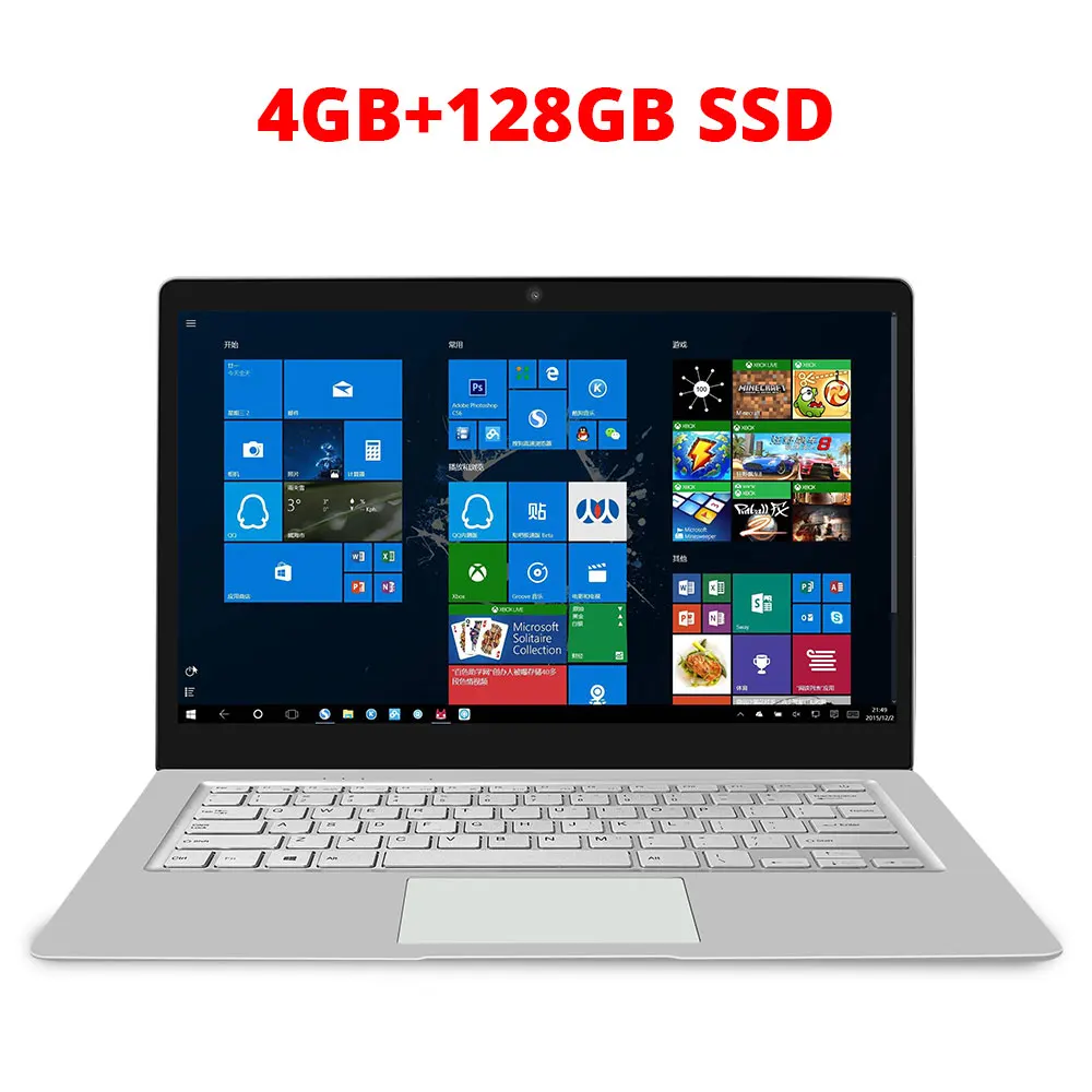Jumper EZbook S4 ноутбук 14 дюймов 1920*1080 дисплей ноутбук Intel Celeron J3160 ультрабук 4 Гб ram 64 Гб/128 ГБ rom компьютер - Цвет: 4GB-128GB-1