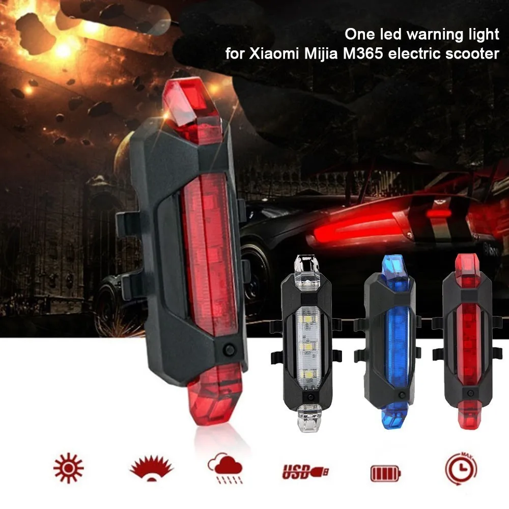 Сигнальная лампа для скутера с USB-зарядкой светодиодный фонарик белого и