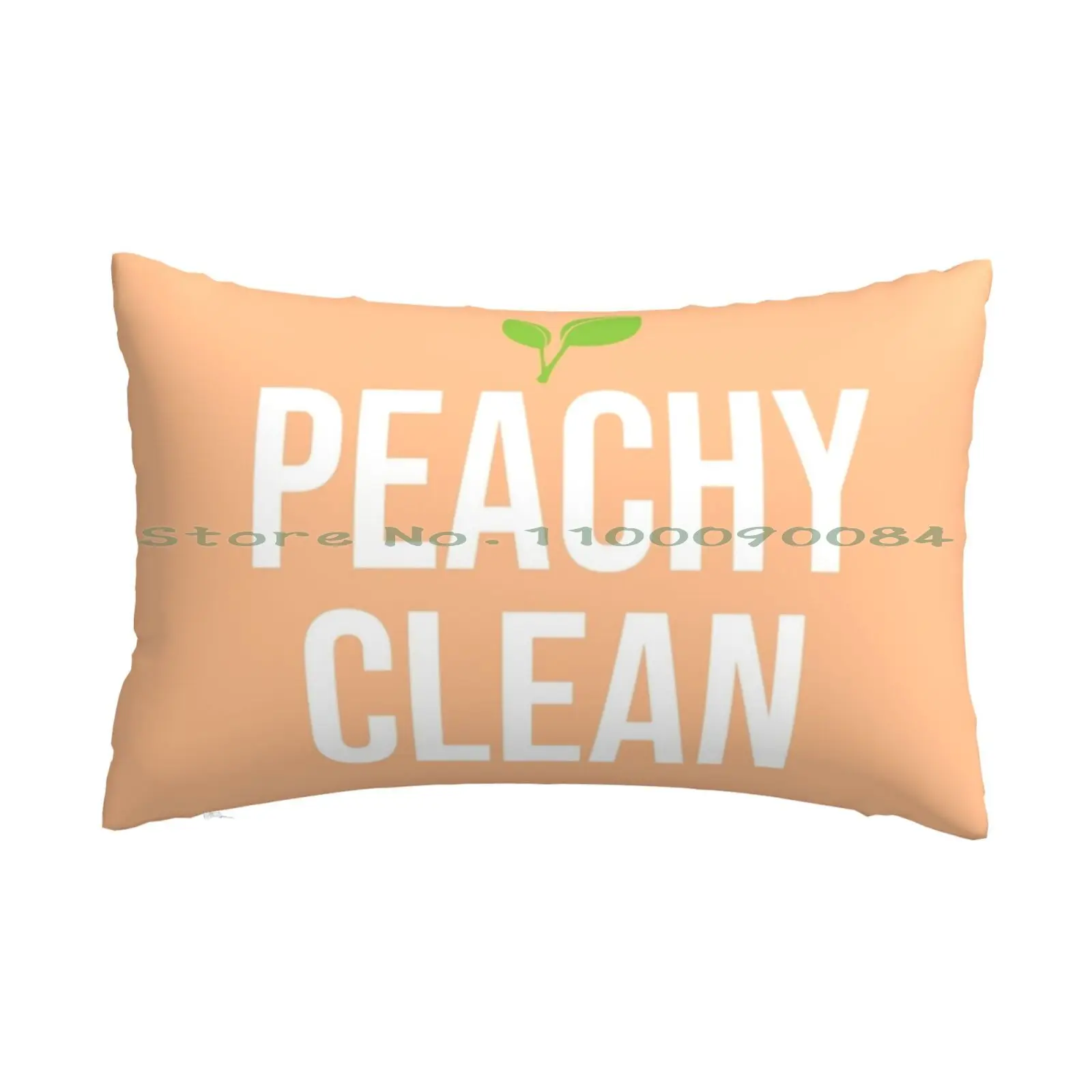 Peachy Clean Pillow Case 20x30 50*75 Sofa Bedroom Peachy Clean Bathmat Boho Quirky Shower Bathtub Funny Quote Punny Vsco