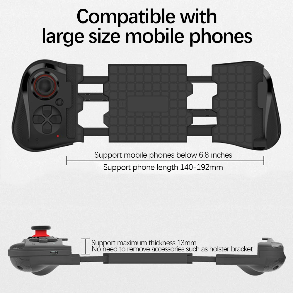 stiger mobile phone game controller joystick wireless bluetooth compatible gamepad for android ios phone pubg gaming accessories free global shipping