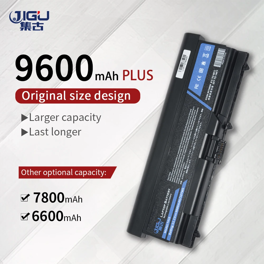 

JIGU 9Cells Laptop Battery For Lenovo ThinkPad L421 L510 L512 L520 SL410 SL510 T410 T410i T420 T510 T510i T520 T520i W510 W520