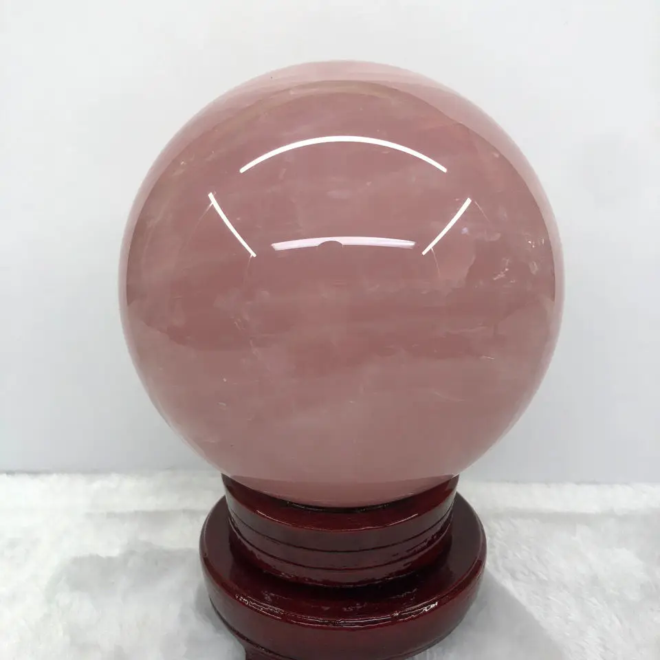 

Natural pink crystal Ball Pendant pink crystal ball to help love crystal pink to promote marriage feng Shui to help luck