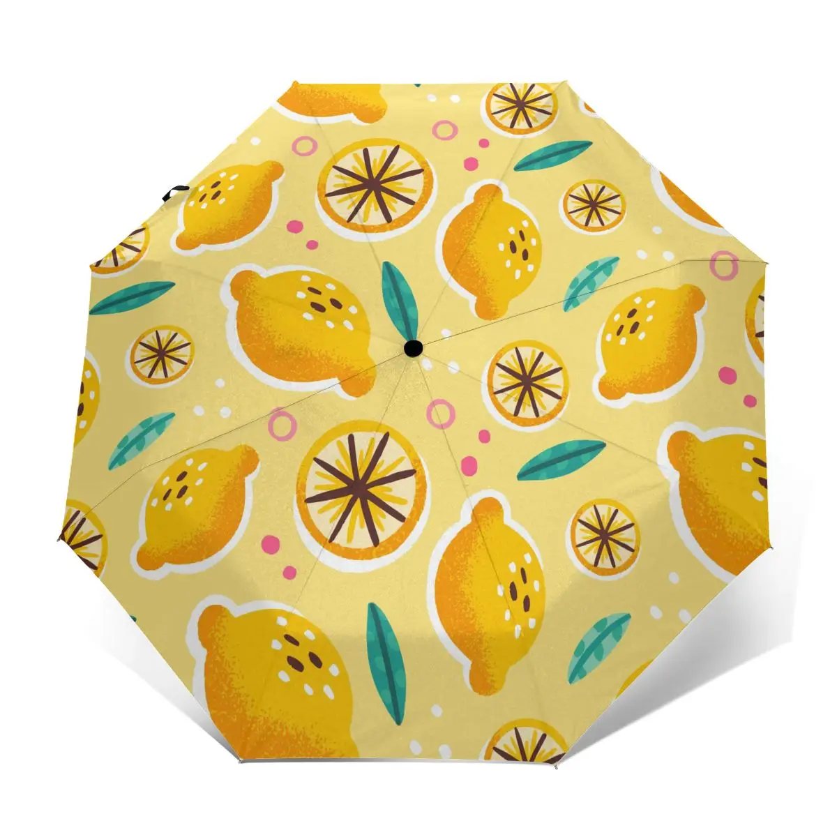 

Автоматический зонт, летний Зонт тройного сложения с лимоном для женщин и мужчин, Зонт от дождя
