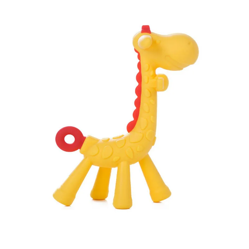 

Baby and Baby Silicone Products Giraffe Tooth Glue Baby Deer Tooth Glue Animal Grinding Stick Teether for Teeth Teething Toys