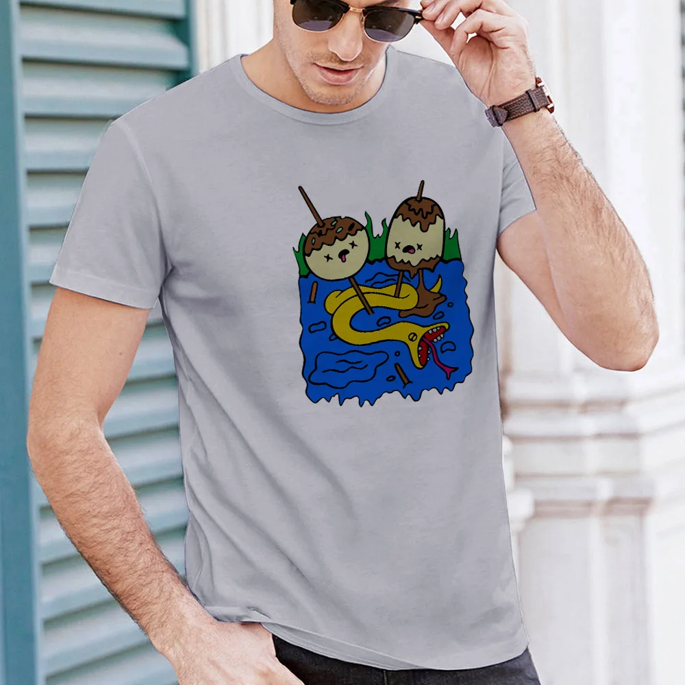 

2021 Summer Men Tshirts Streetwear Cool Top Clothes Male Print Short Sleeve O-neck Funny Rock Graphic T Shirts