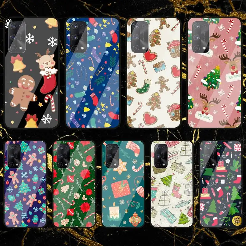 RUICHI Рождественский подарок для Oppo R9 11 17 PRO F5 7 9 A5 37 57 59 83 стеклянный корпус |