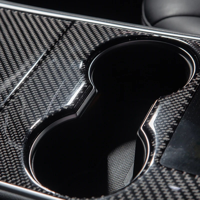 Heenvn Model Y 3 Car Center Console Centrale Wrap For Tesla Model3 Carbon Fiber Sticker Three White Accessories 2020 | Автомобили и