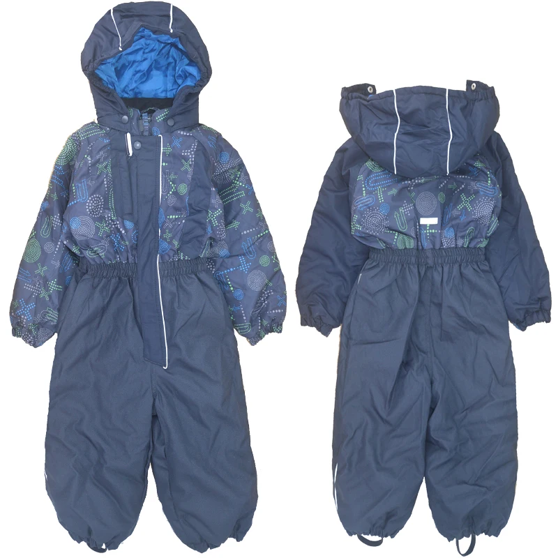 

Children's winter outdoor one-piece ski suit windproof and snow-proof water plus velvet thickening snow ski equipment coverall