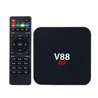 v88 smart tv box quad core 4k hd output wifi 1g8g television media player hd wifi multimedia player set top box