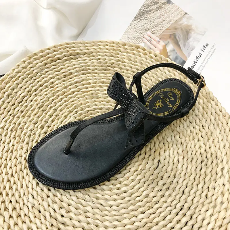 Женские летние дышащие босоножки с бантом удобные повседневные для покупок 2020 |