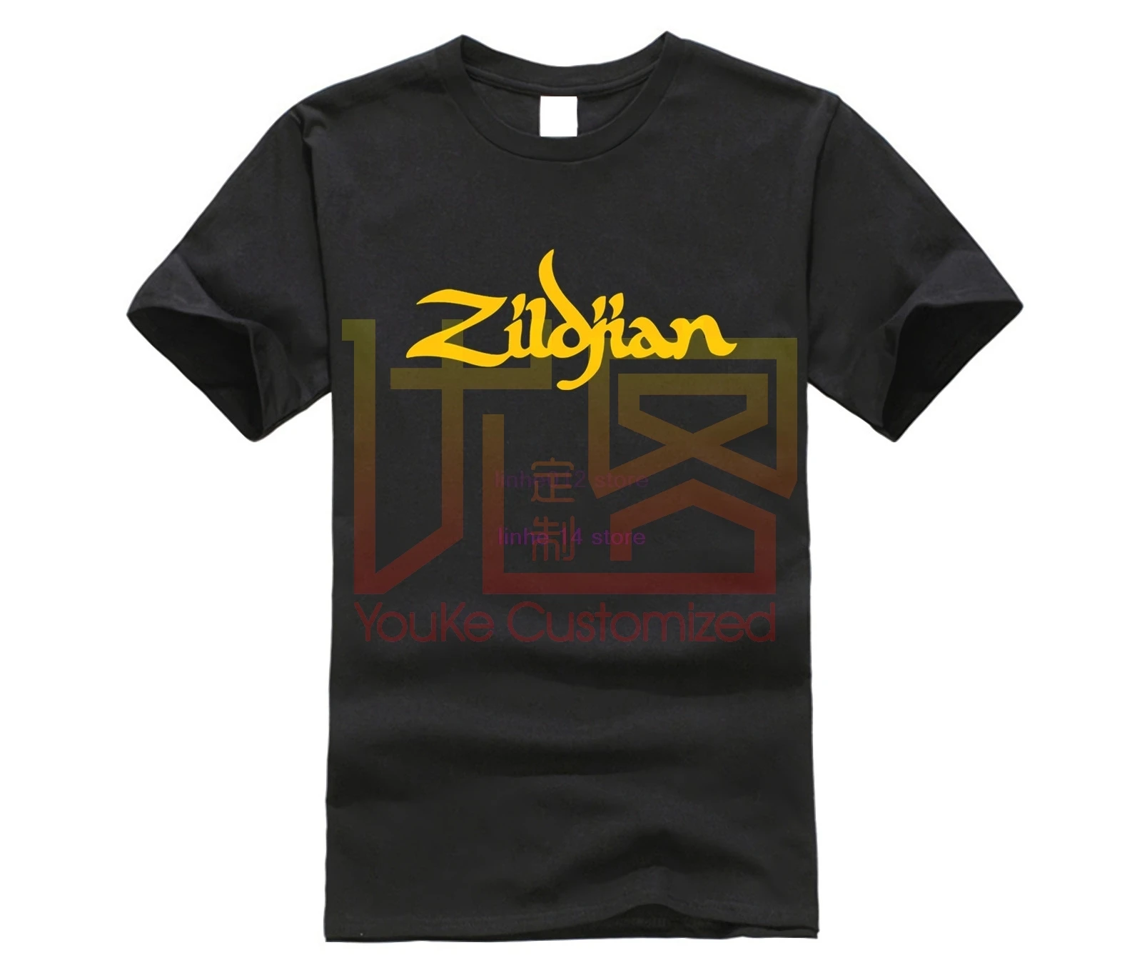 Новые летние Zildjian мужская футболка Новинка печатных для мужчин с коротким