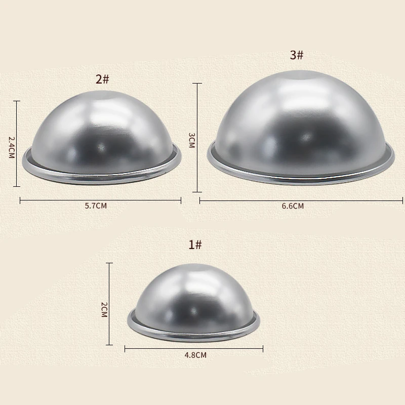1 шт. Бомбочки для ванны плесень шар Алюминий сплав пресс-форм 3D Сфера Форма DIY