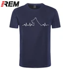 Футболка REM с изображением немецкой овчарки, дешевые футболки с изображением забавной собаки для влюбленных, 100% хлопок, мужские футболки с принтом для мальчиков
