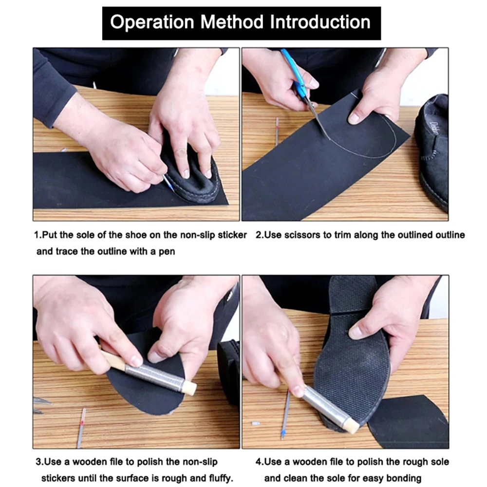 New Rubber Shoe Soles Repair Patches For Shoe Insole Anti Slip Outsoles Insoles Full Sole Repair Patch Soling Sheet Shoes Pads
