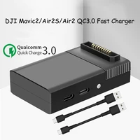 dji mavic2air2sair2 qc3 0 fast charger battery usb charging with type c cable led charger for mavic2 air 2s drone accessories