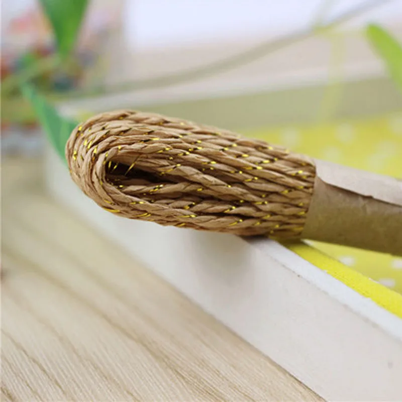 10 м красочные бумажные веревки DIY ручной работы ремесло для свадьбы торт из конфет Печенье Подарочная коробка упаковочный обмоточный Декор