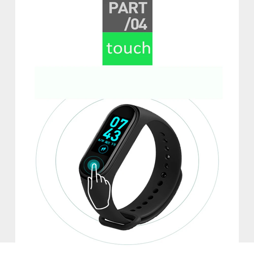2020 спортивные водонепроницаемые мужские часы Smart life Band 4 с пульсометром шагомером