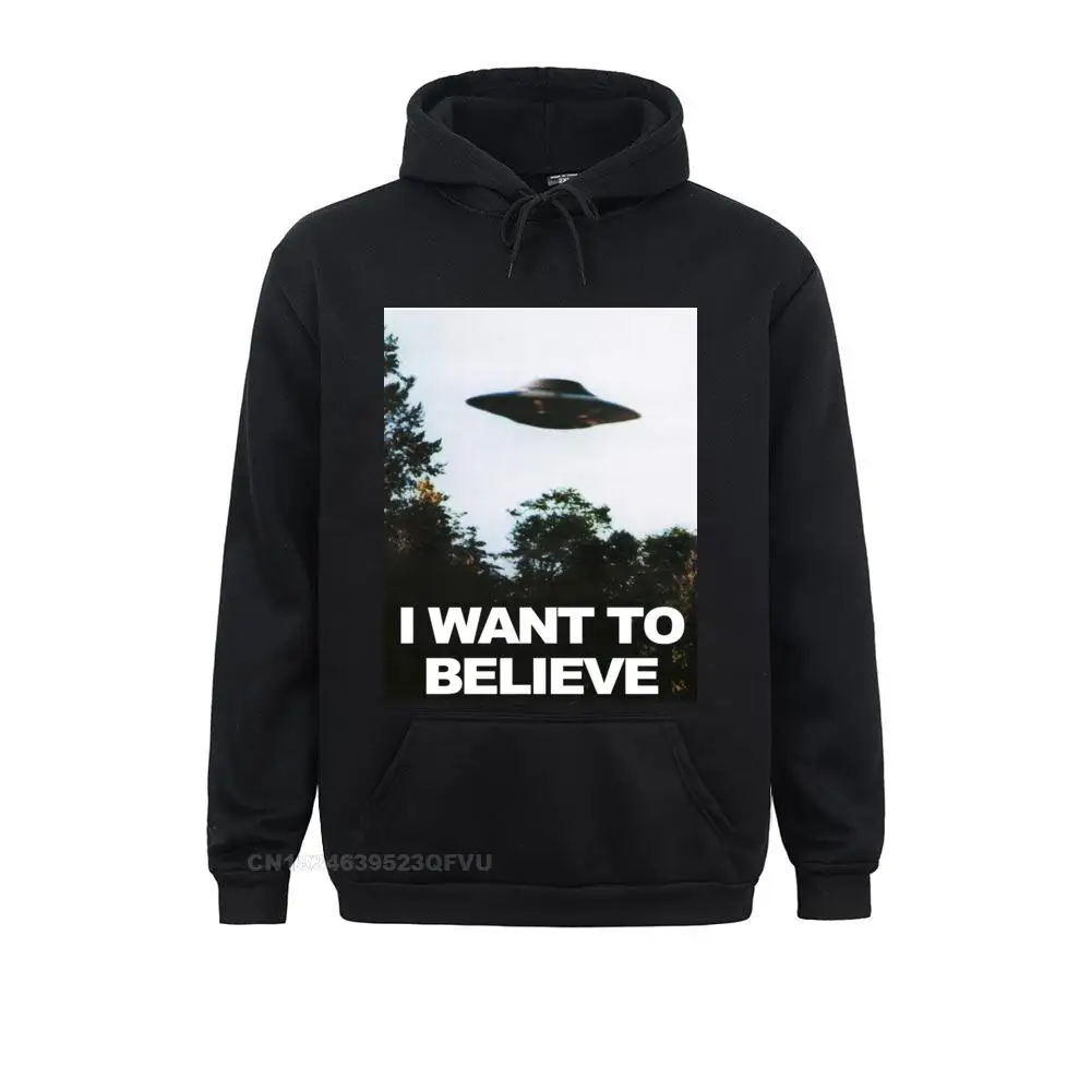 Mens Clown Pullover Hoodie The X Files I Want To Believe Hoodie Men Streetwear Pullover Hoodie Awesome Printed Kawaii Clothes