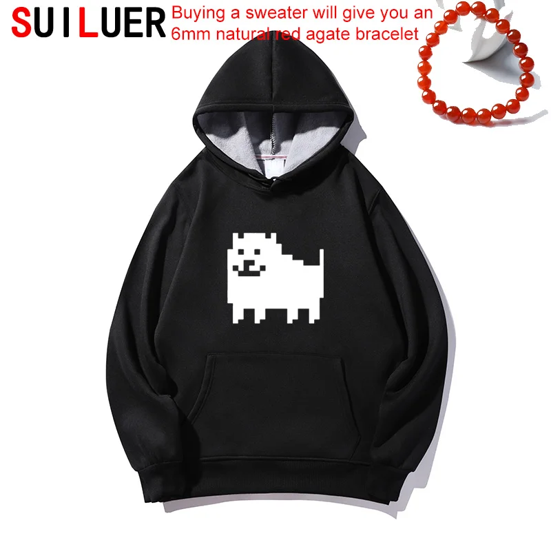 

Лидер продаж, модные мужские и женские флисовые повседневные свитшоты с принтом раздражающей собаки Undertale и аниме, уличная одежда на заказ