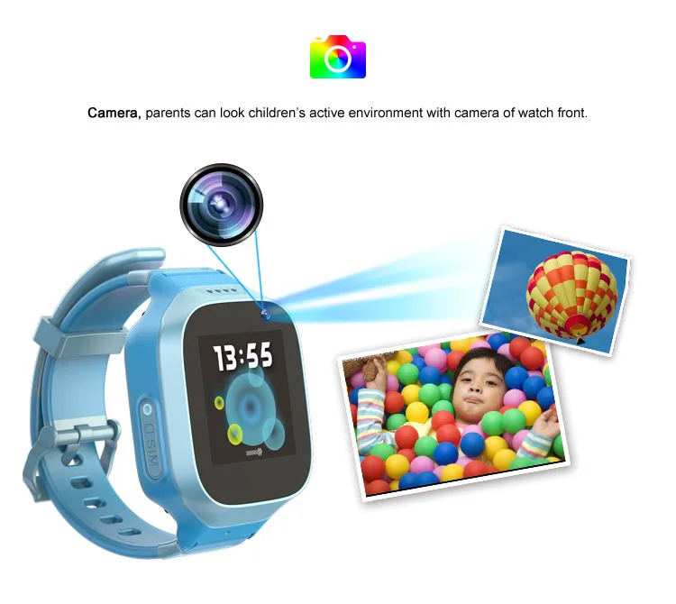 Водонепроницаемый трекер 3G с WiFi камерой SOS экстренный вызов анти потеря WCDMA GPS