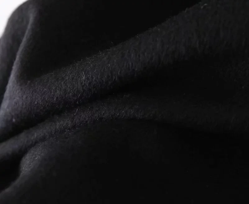 winter long za coat women england style vintage Wool collar splicing hooded oversize sashes thick woolen overcoat women