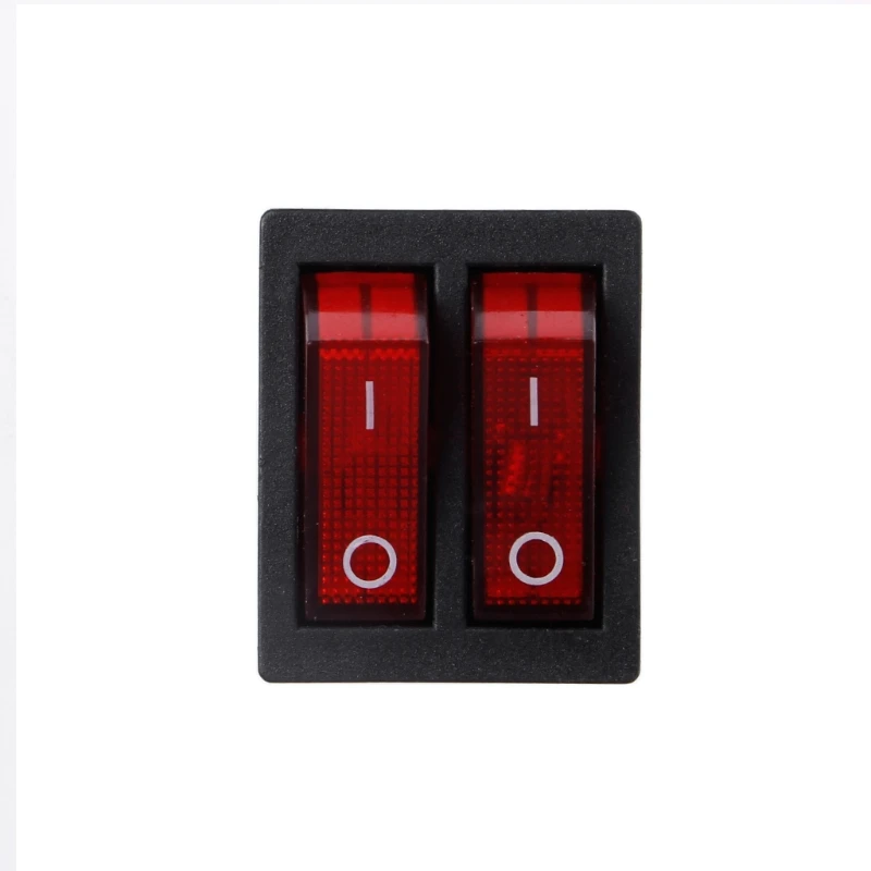 Dual Boat Rocker Switch 6 Pin On-Off With Green Red Light 20A 125V AC | Обустройство дома