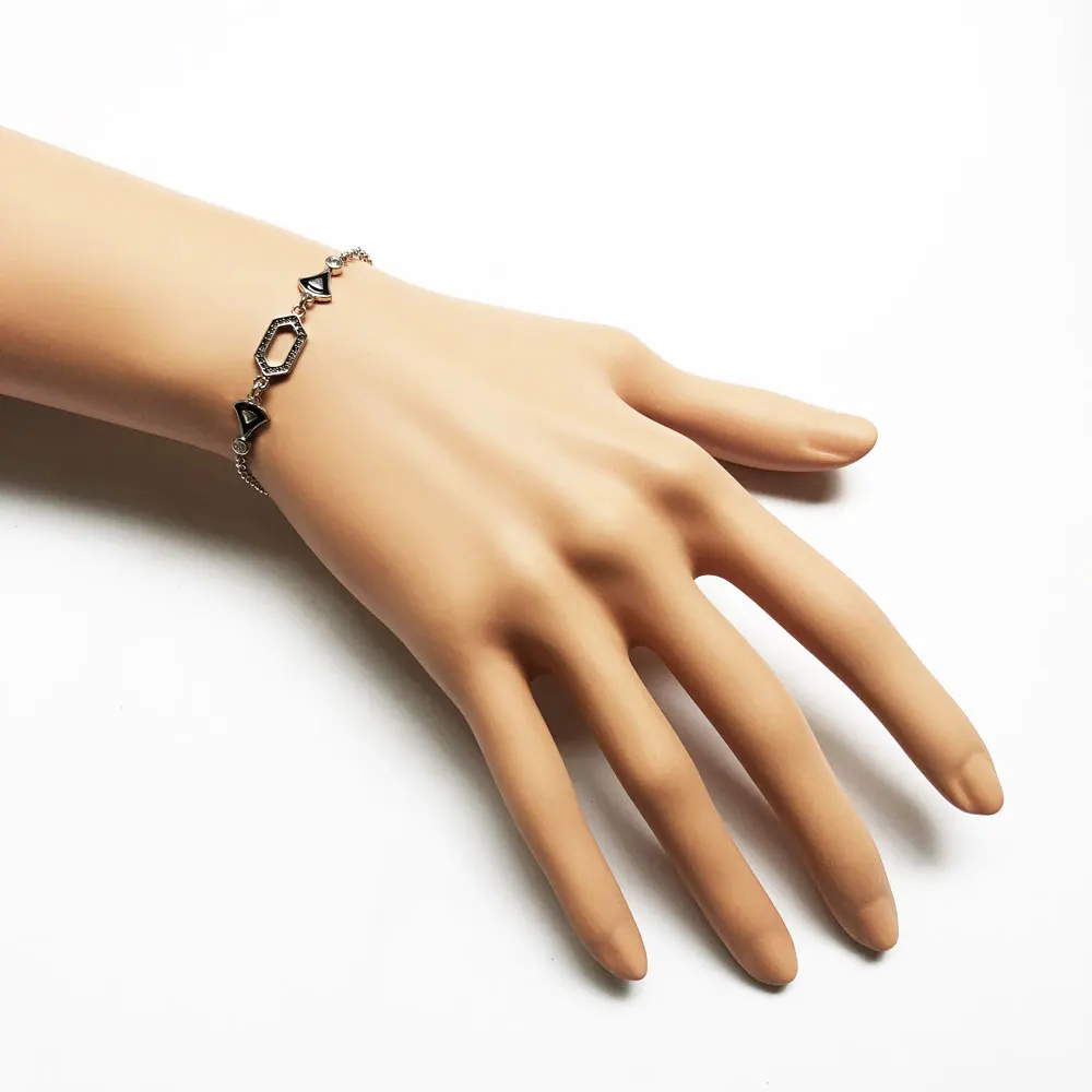 Женский и мужской браслет из серебра 925 пробы с цепочкой звеньев дракона |