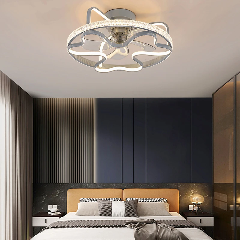 Декор для спальни светодиодный Невидимый потолочный вентилятор светильник