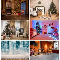 christmas theme photography background fireplace christmas tree children portrait backdrops for photo studio props 211110 hs 05