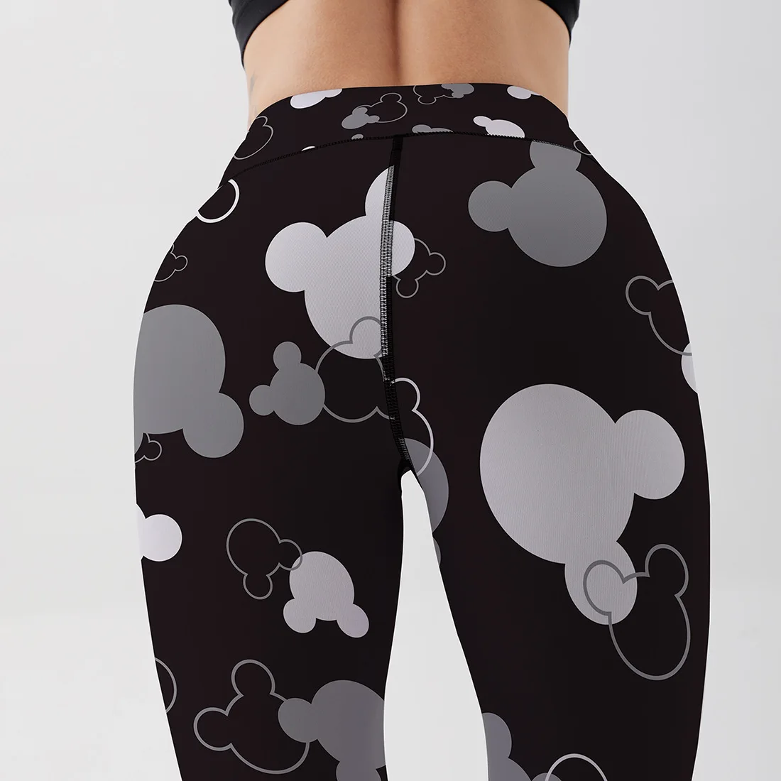 Женские брюки с принтом головы Микки Мауса из мультфильма | Женская одежда