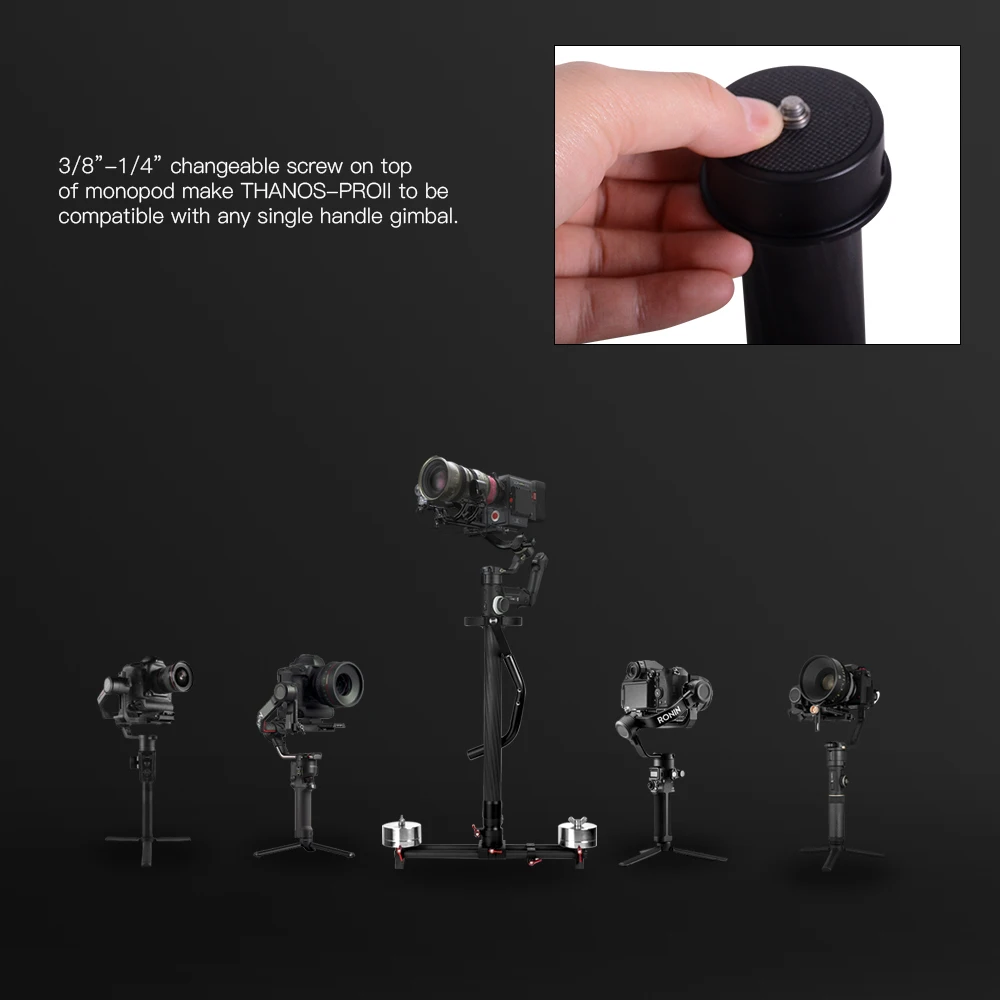 Шарнирный жилет THANOS PROII steadycam с пружинным рычагом и балансирующим весом совместим