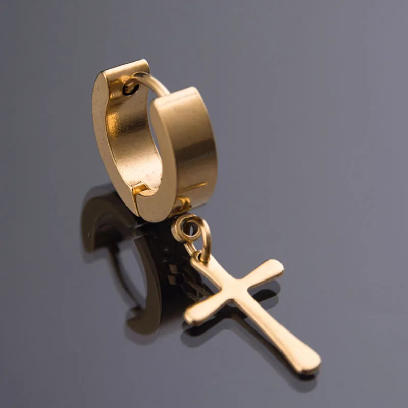 Серьги унисекс для пирсинга с кисточками в стиле панк черные золотые серебряные 1