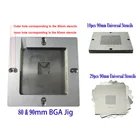 LY RD980 автоматическая Настройка Bga реболлинговая станция 80 мм 9 мм 0 мм трафареты приспособление Jig с 10 шт. 29 шт. универсальные трафареты Комплект реболлинга