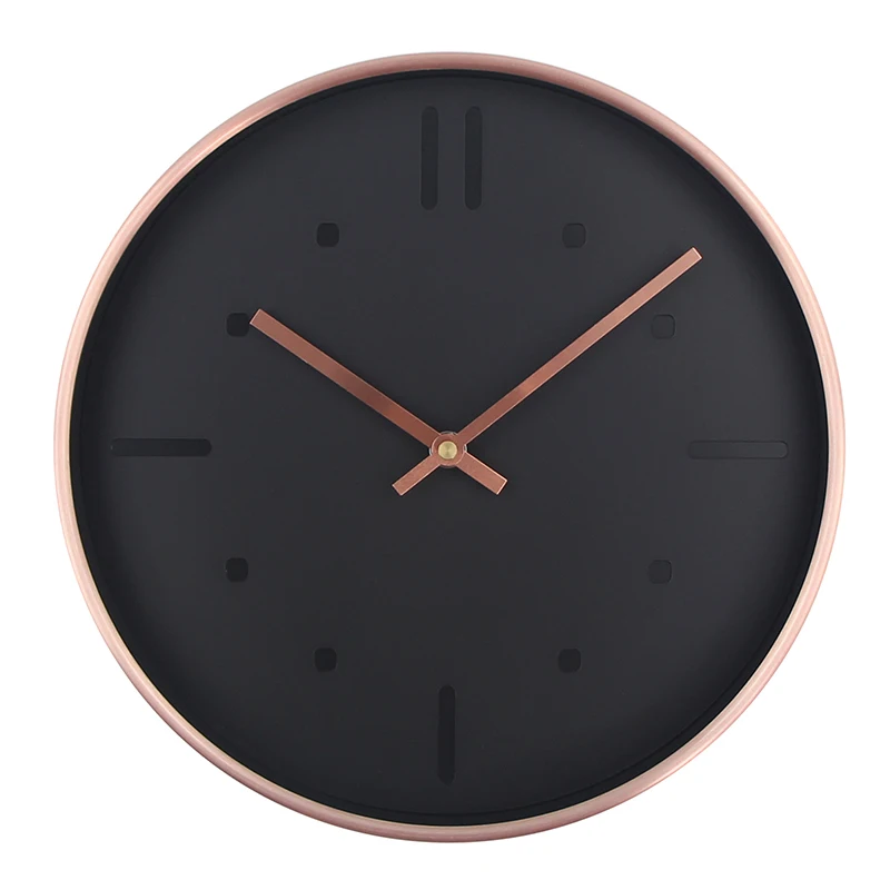 

Wall Clock Moden Design Wall Clocks Modern Minimalist Round Watch Aluminum Mute Quartz Clock Home Decor 12 Inch Horloge Murale