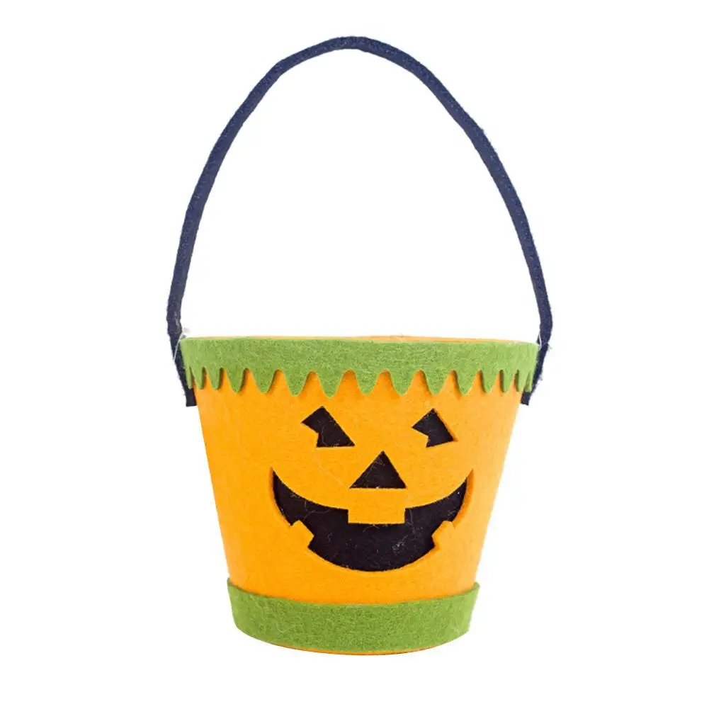 

Веселая обувь для хеллоуина призрак дети трюк или лечения Подарочная конфетная сумка войлочная корзина Хэллоуин аксессуар Забавный дизайн...