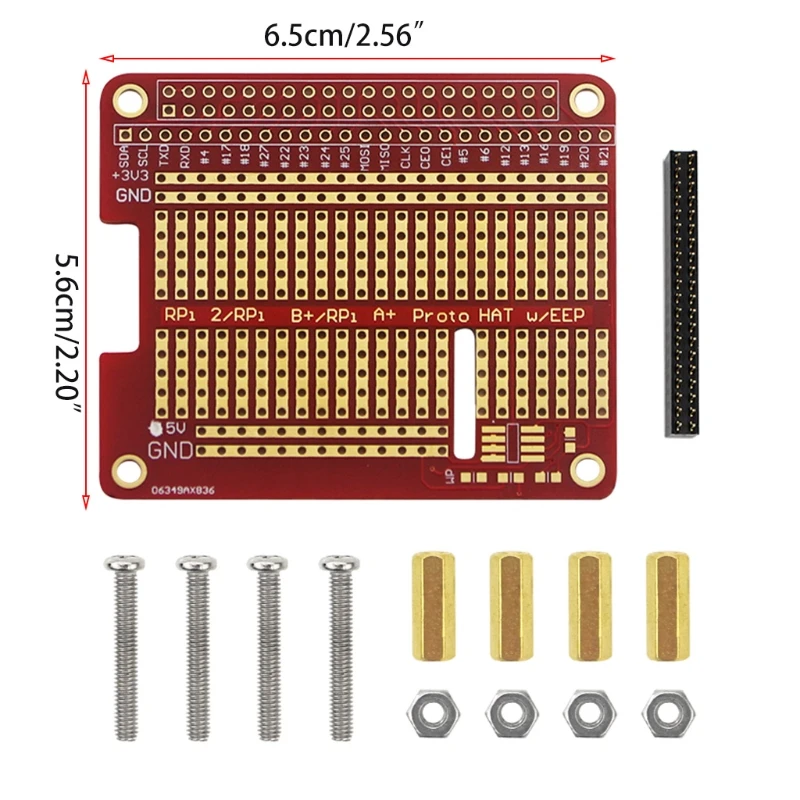 

Raspberry Pi Proto Hat Shield Extension Board also for Raspberry Pi Model RPI GPIO Board for Raspberry Pi 4B 3B/2B/B+