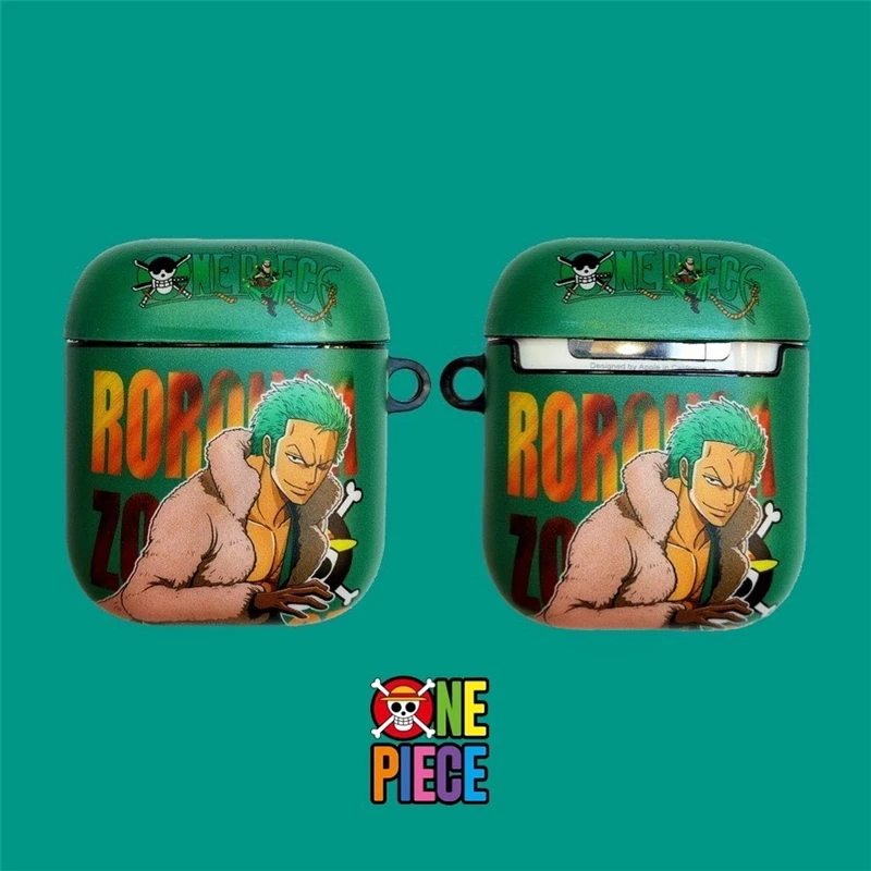 Мультфильм one piece Луффи Зоро ace чехол Bluetooth беспроводной Чехол для гарнитуры для Apple Airpods pro 3 2 модные милые наушники мягкий чехол - Цвет: for Airpods 2 1