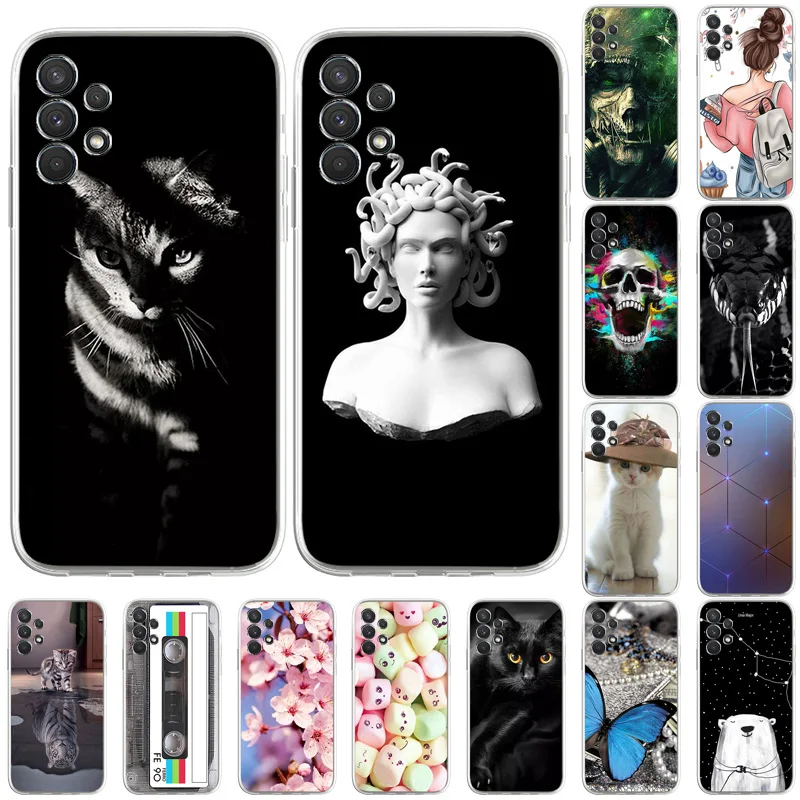 

Soft TPU Case For Samsung A32 Case Anime Cover For Samsung Galaxy A33 A50 A30S A42 A41 A40 Painted Coque Phone Silicone Capa