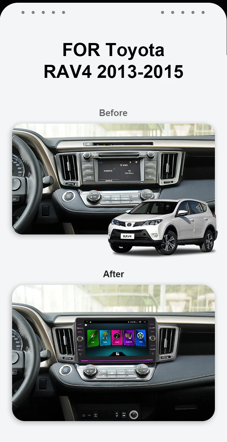 EBILAEN автомобильный Радио gps dvd-плеер для Toyota RAV4 RAV 4 2013- 2Din Android 8,1 мультимедийная лента рекордер Авторадио Навигация