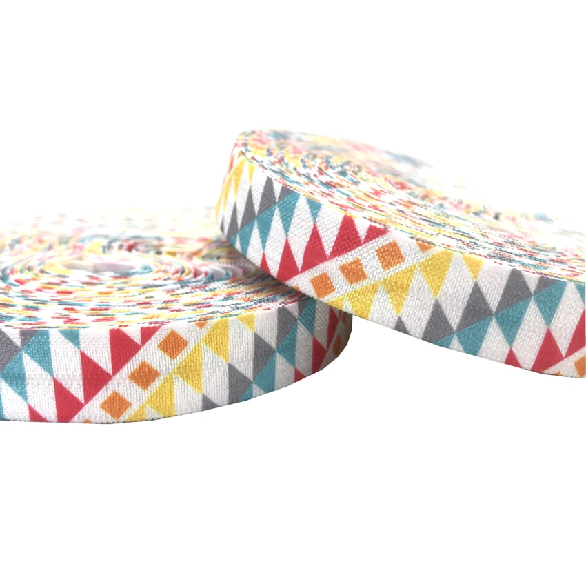 10 ярдов 16 мм геометрический шевронный принт складной эластичный ацтекский FOE